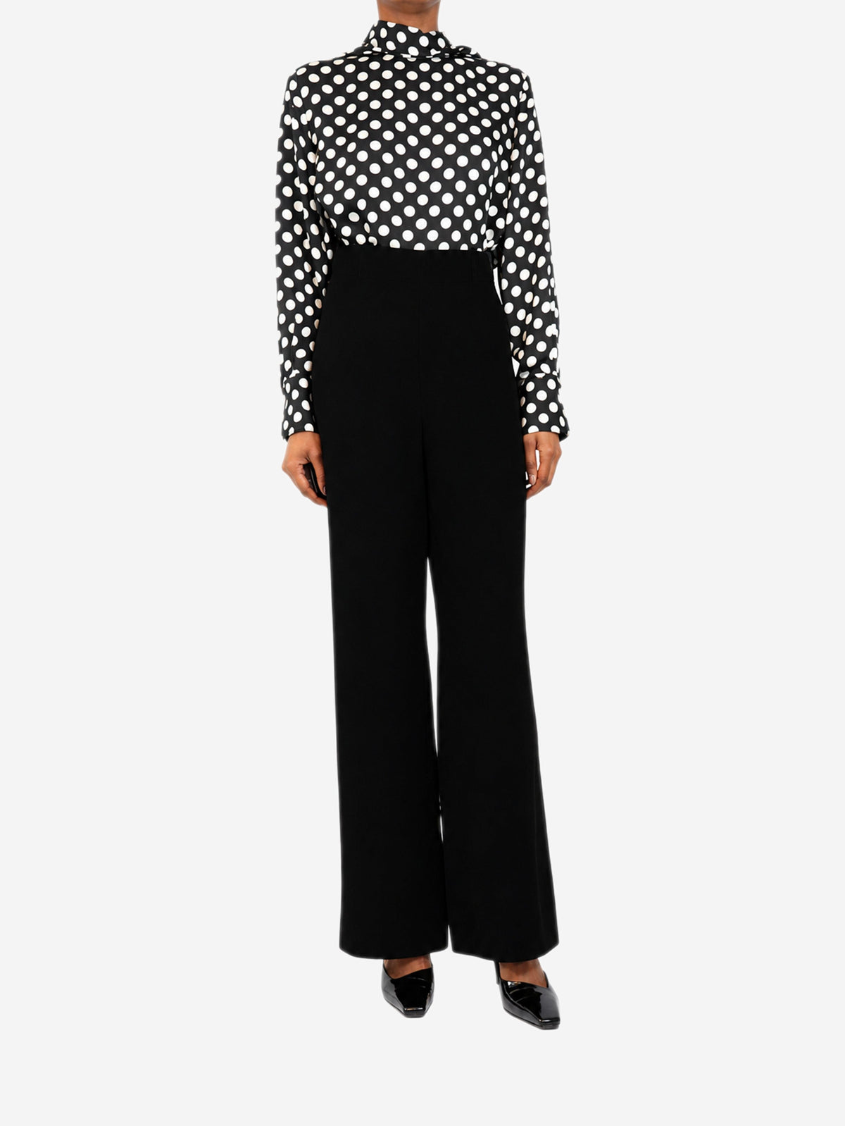Black velour trousers - size UK 8 Trousers Nina Ricci 