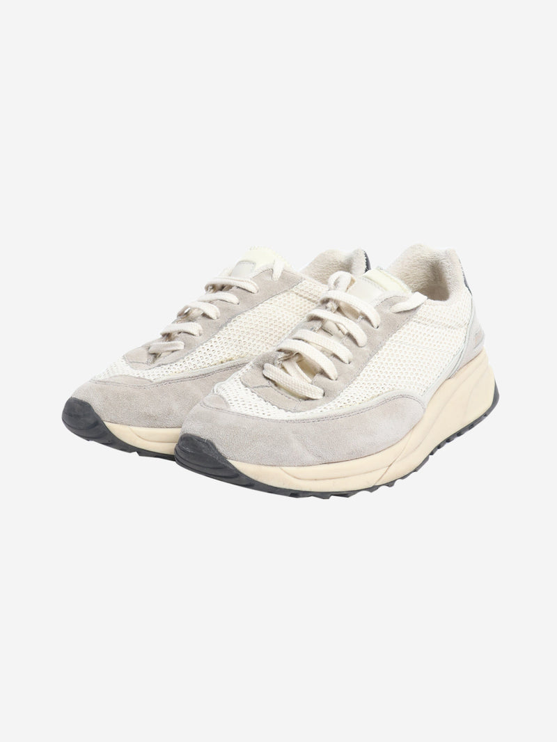 Grey suede woven trainers - size EU 39 (UK 6) Trainers Common Projects 
