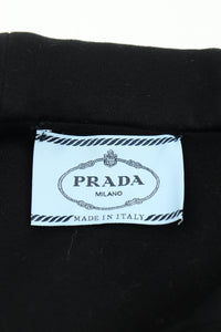 Prada Black graphic zip hoodie - size M