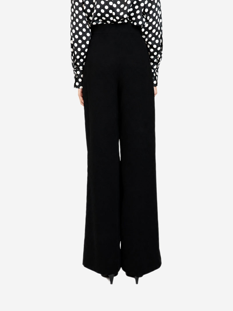 Black velour trousers - size UK 8 Trousers Nina Ricci 