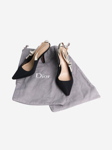 Christian Dior Black J'Adior slingback pumps - size EU 34