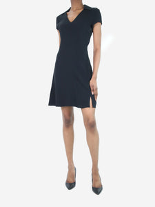 Theory Black short sleeve mini dress - size UK 4