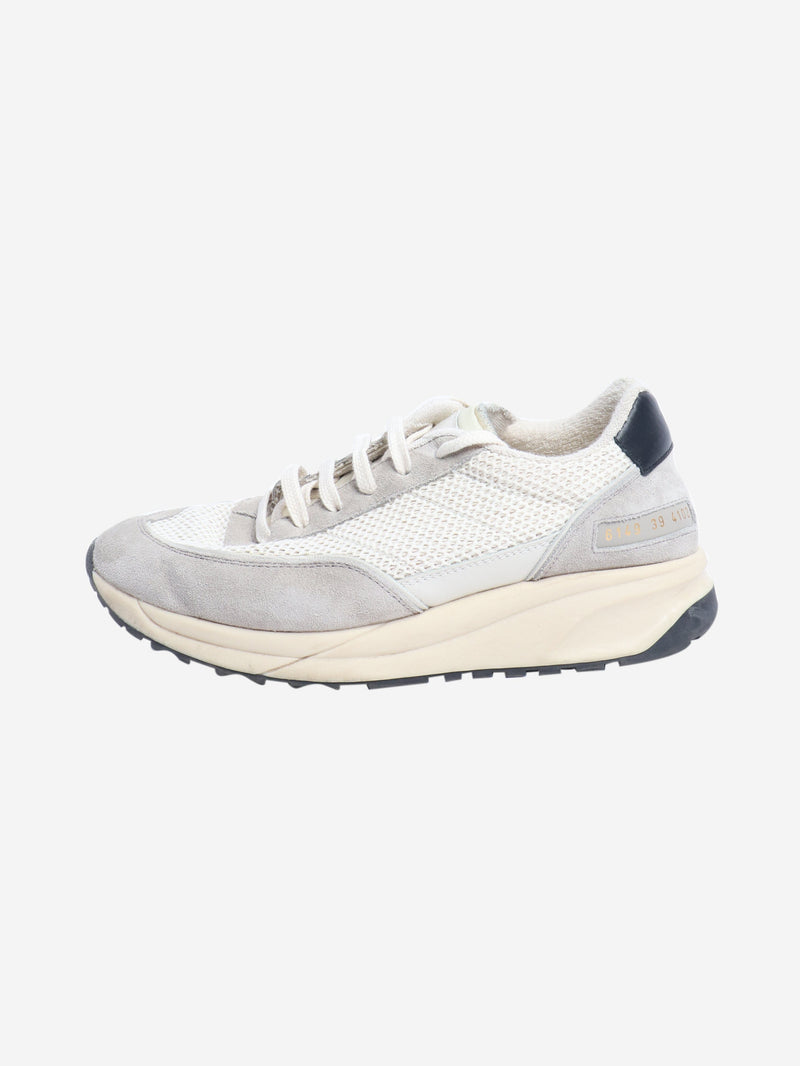 Grey suede woven trainers - size EU 39 (UK 6) Trainers Common Projects 