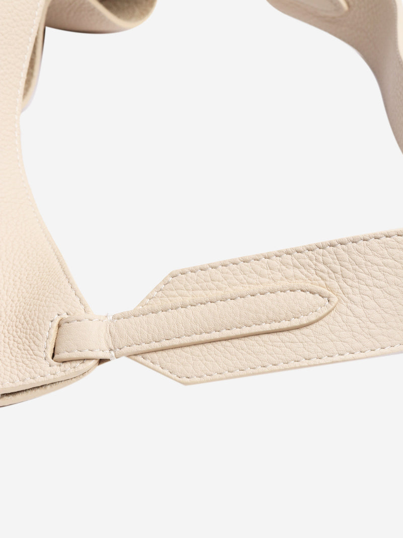 Neutral small Lotus tote Tote Bags Khaite 