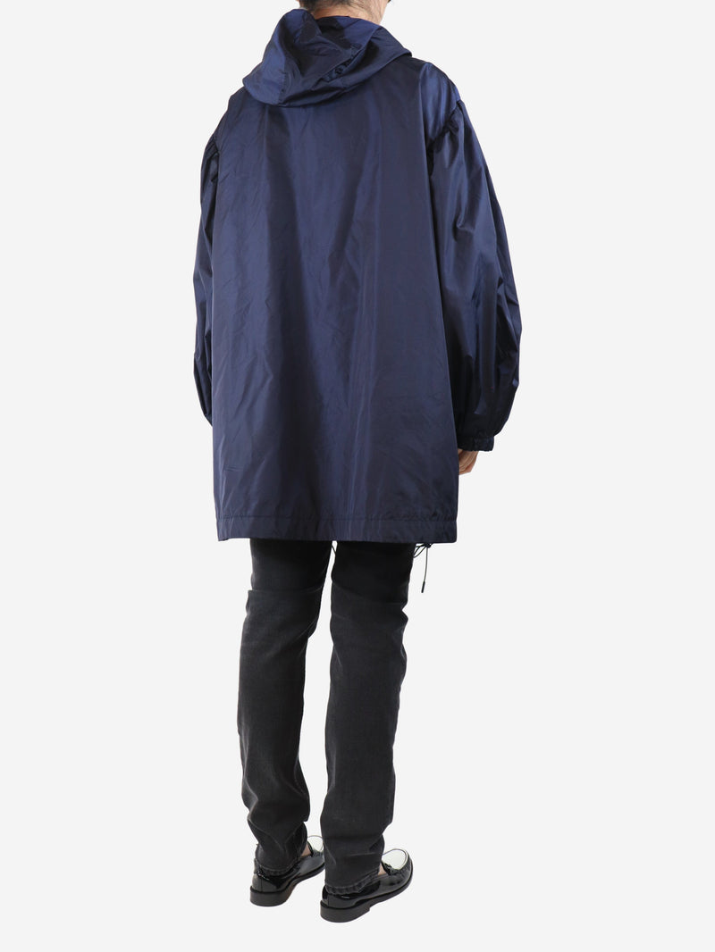 Navy nylon raincoat - size UK 10 Coats & Jackets Simone Rocha 