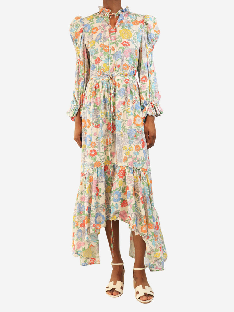 White floral printed dress - size XS Dresses Horror Vacui 