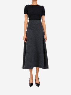 Dark grey wool maxi skirt - size XS Skirts ARAKII 