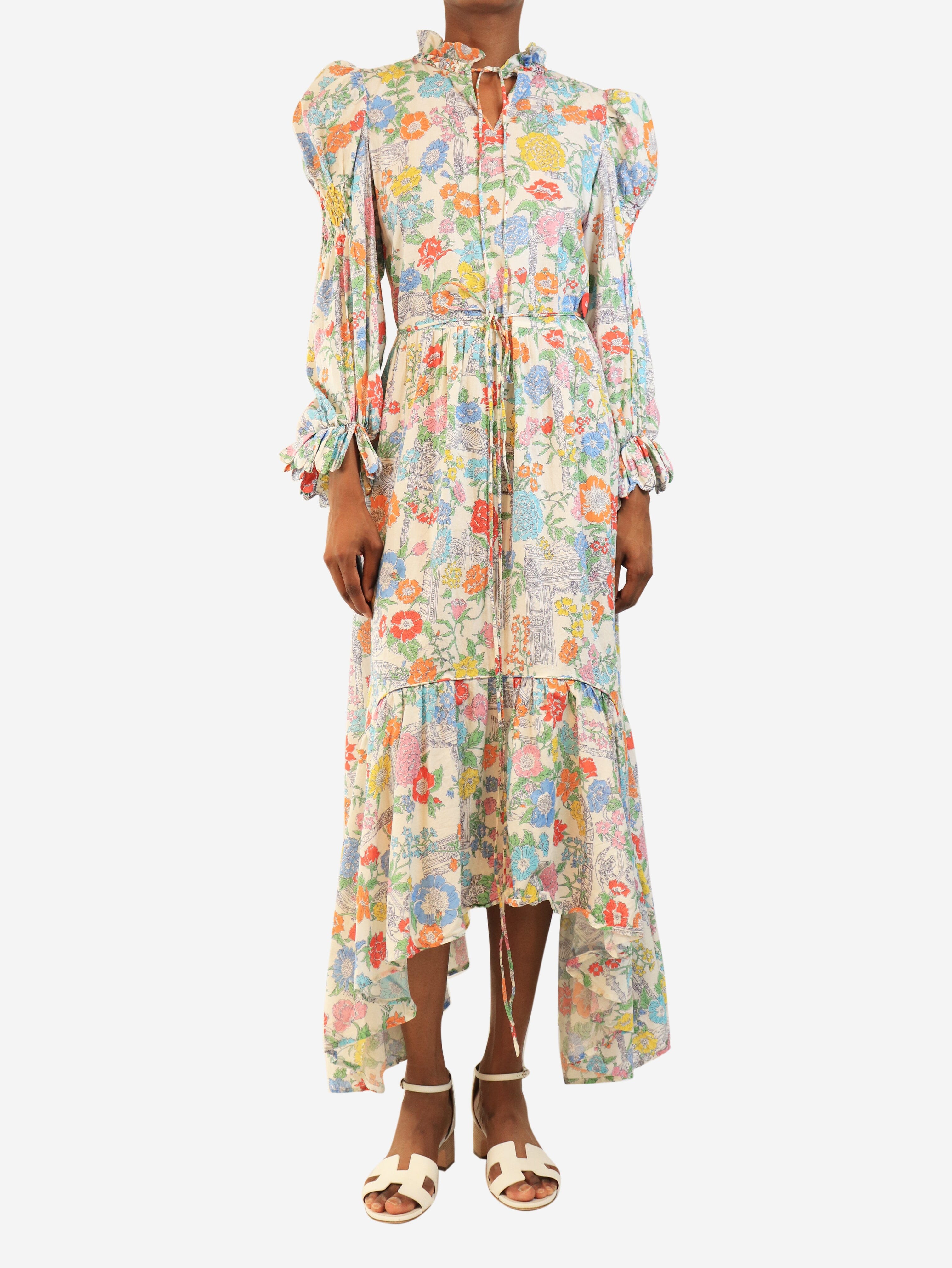 White floral printed dress - size XS Dresses Horror Vacui 