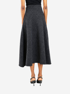 Dark grey wool maxi skirt - size XS Skirts ARAKII 