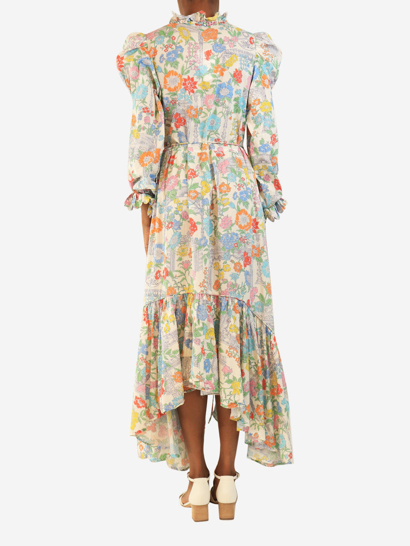 White floral printed dress - size XS Dresses Horror Vacui 