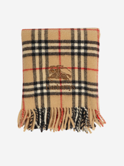 Beige nova check fringed scarf Scarves Burberry 