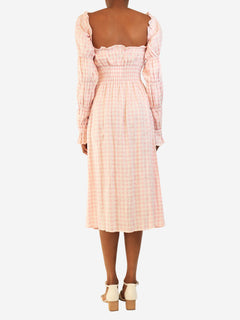 Pink gingham midi dress - size XS Dresses Sleeper 