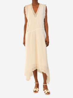 White Rerol asymmetric cotton dress - size S