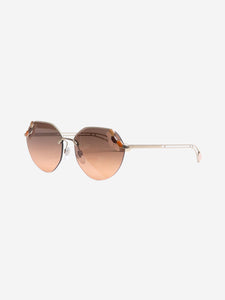 Bvlgari Brown Serpenti Poisoncandy cat-eye sunglasses