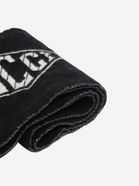 Black diamond logo fringe scarf alternate image