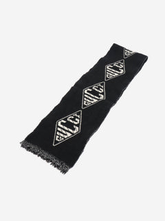 Black diamond logo fringe scarf Scarves Gucci 
