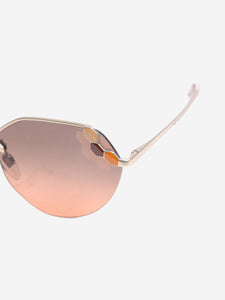 Bvlgari Brown Serpenti Poisoncandy cat-eye sunglasses