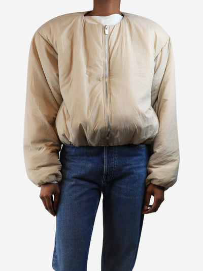 Beige bomber jacket - size UK 6 Coats & Jackets Magda Butrym 