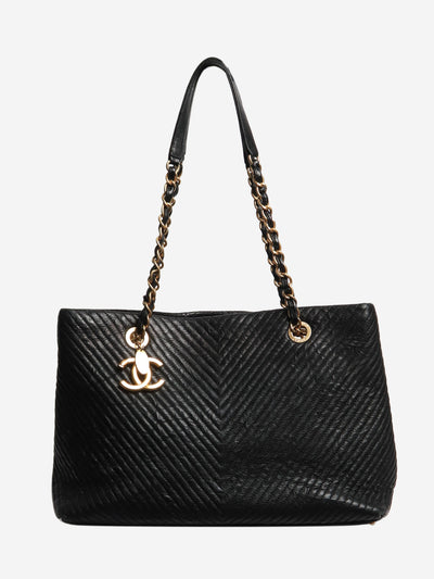 Black 2015 shopping tote Shoulder bags Chanel 