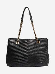 Chanel Black 2015 shopping tote