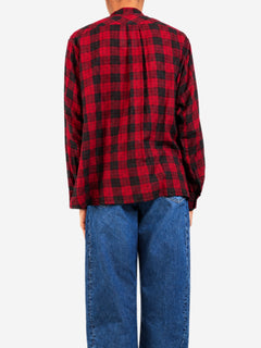 Black and red Idalia plaid peplum blouse - size UK 8 Tops Isabel Marant Etoile 
