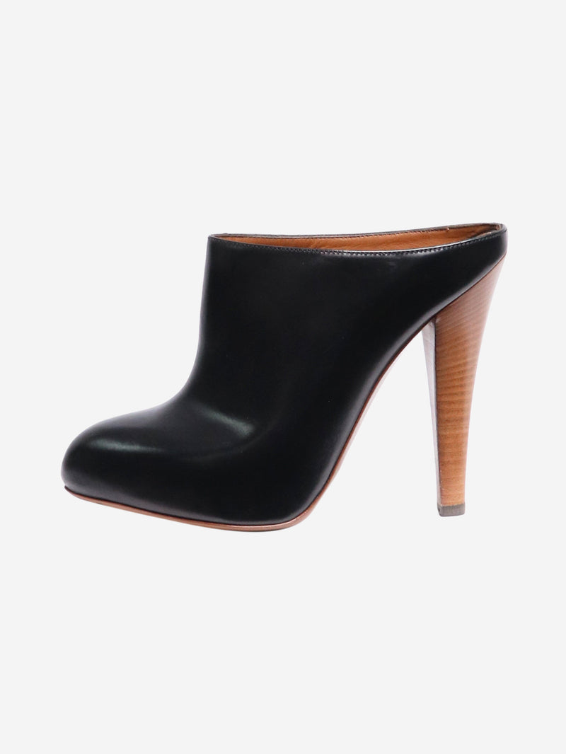 leather clog mules