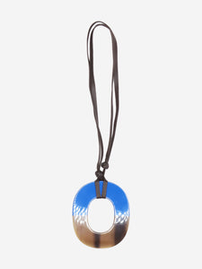 Hermes Blue Isthme pendant