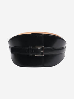 Black wide leather belt Belts Alexander McQueen 