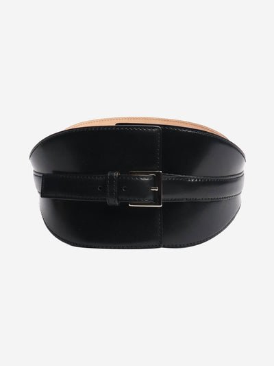 Black wide leather belt Belts Alexander McQueen 