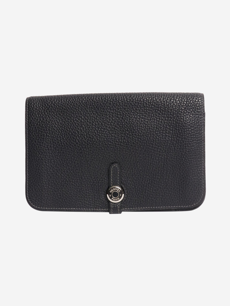 Bleu Nuit 2006 Dogon GM long wallet Wallets, Purses & Small Leather Goods Hermes 