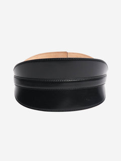 Black wide leather belt Belts Alexander McQueen 