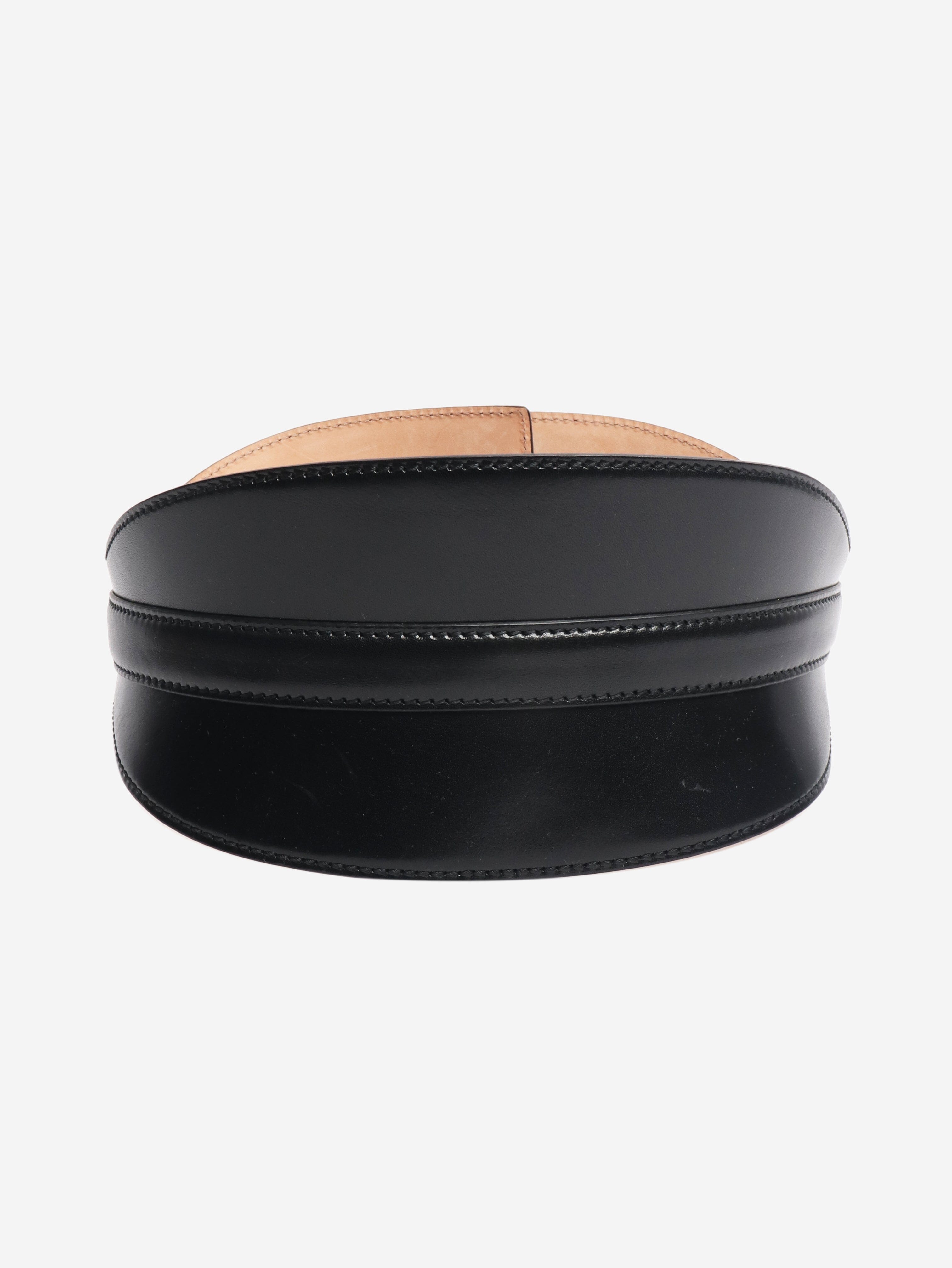 Black wide leather belt Belts Alexander McQueen 