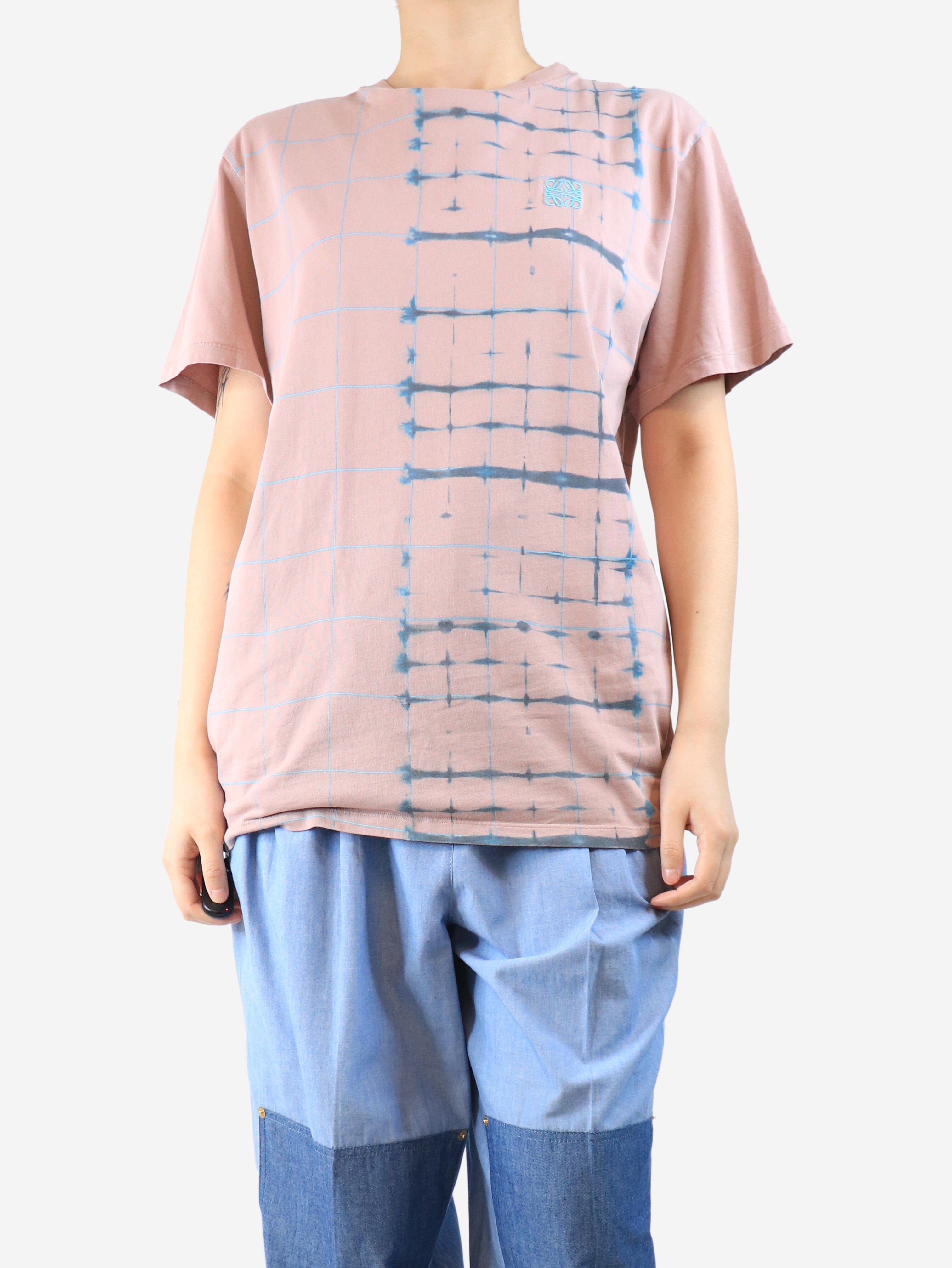 Dusty pink tie-dye t-shirt - size L Tops Loewe 