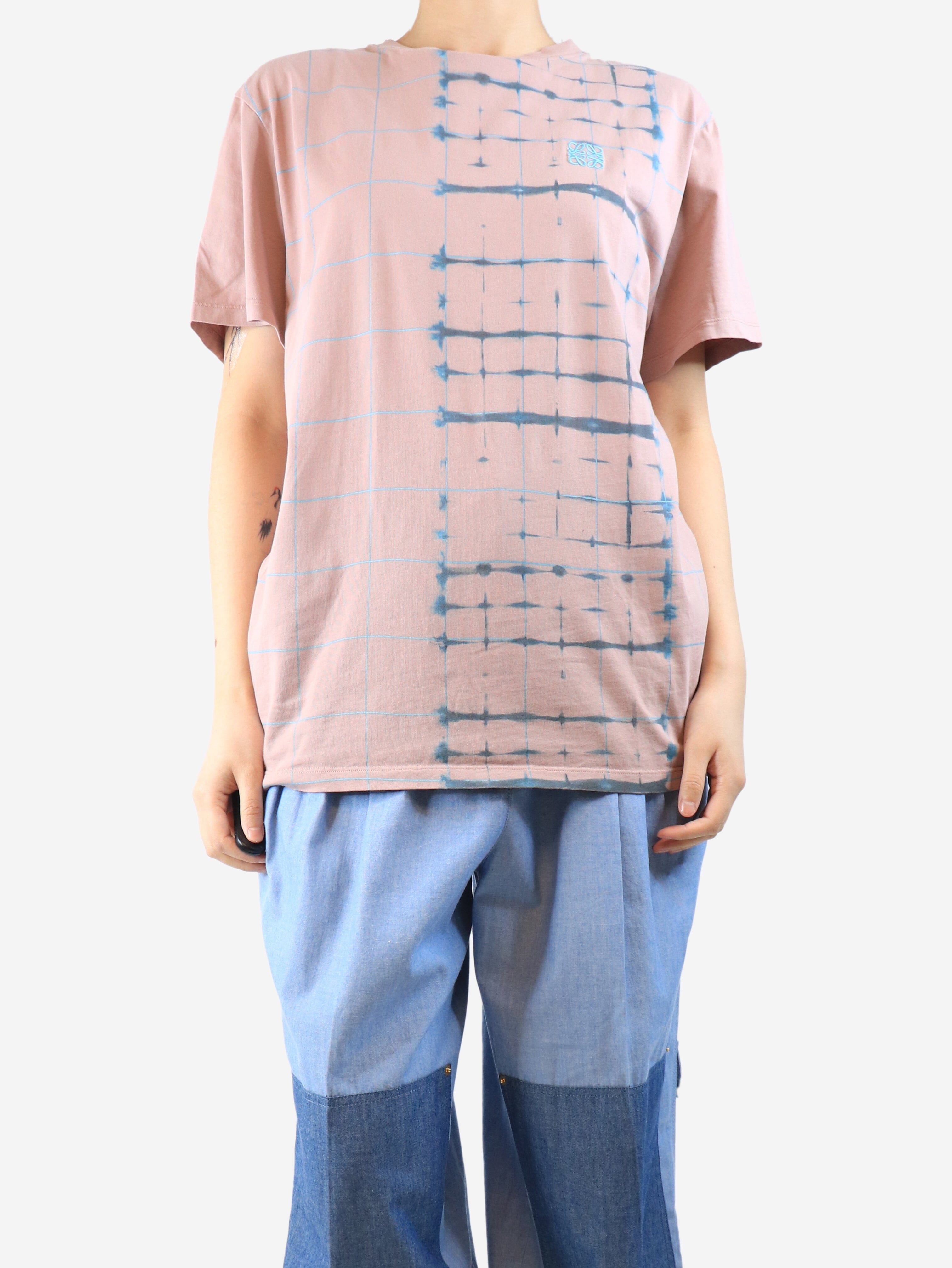 Dusty pink tie-dye t-shirt - size L Tops Loewe 