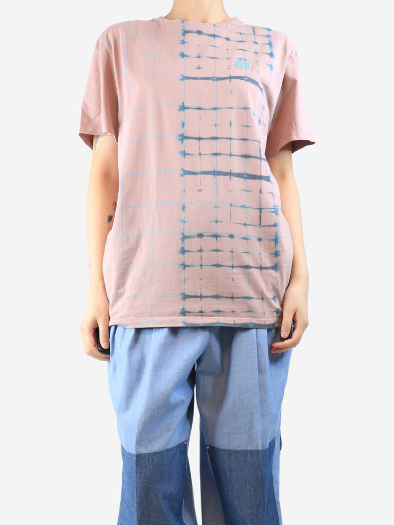 Dusty pink tie-dye t-shirt - size L Tops Loewe 