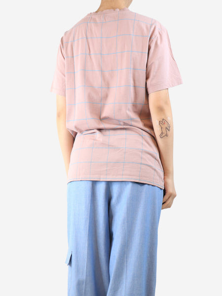 Dusty pink tie-dye t-shirt - size L alternate image