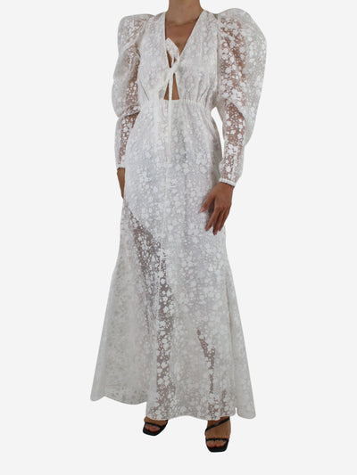 White organza floral maxi dress - size US 2 Dresses Rosie Assoulin