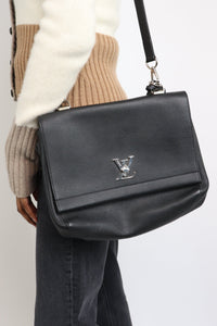 Louis Vuitton Black Lockme leather shoulder bag