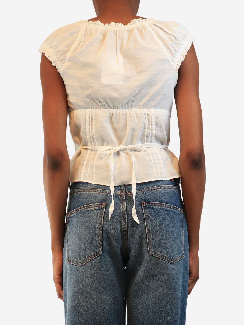 White milkmaid top - size UK 10 Tops Reformation 