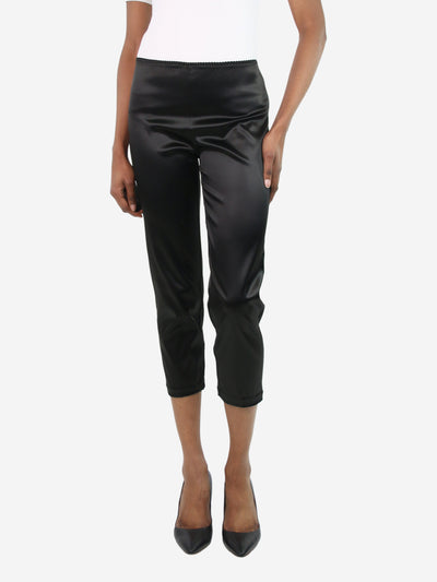 Black skinny fit satin trousers - size XS Trousers Jean Paul Gaultier 
