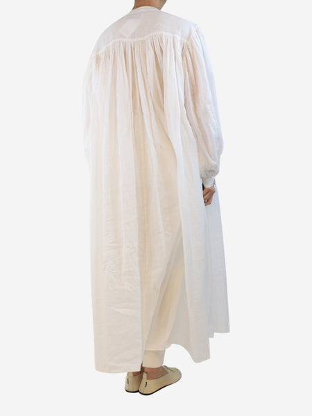 White oversized maxi dress - size UK 12 alternate image