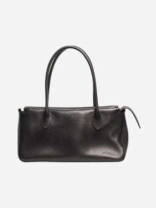 The Row Black E/W top handle bag