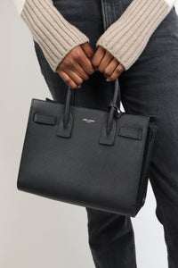 Saint Laurent Black Sac De Jour 2way bag