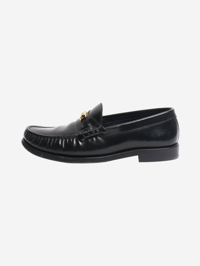 Black leather loafers - size EU 39 (UK 6) Flat Shoes Celine 