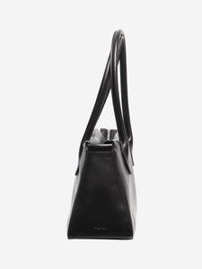 The Row Black E/W top handle bag