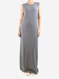 Grey wool-blend midi dress - size UK 10 Dresses Le 17 Septembre 