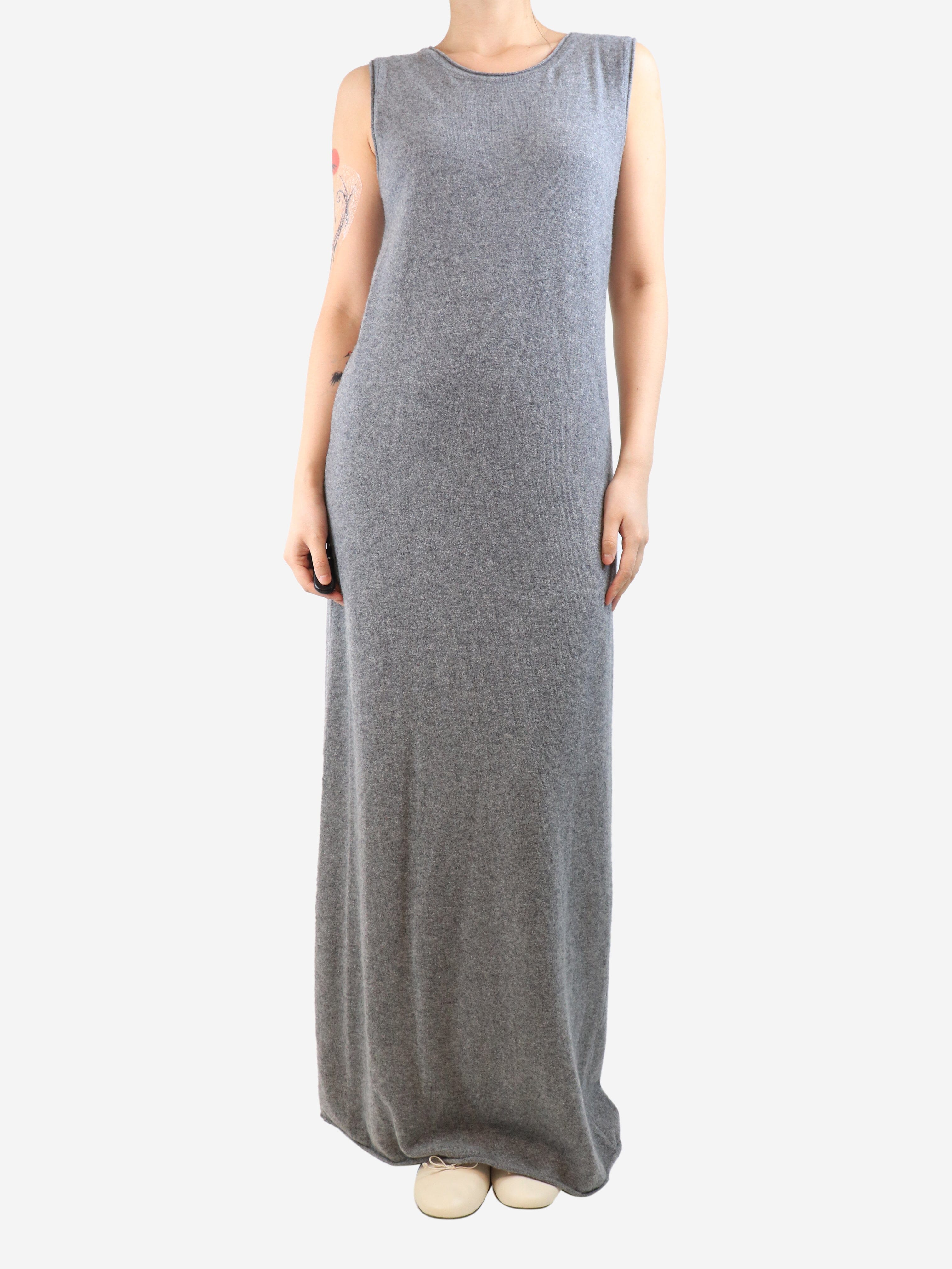 Grey wool-blend midi dress - size UK 10 Dresses Le 17 Septembre 