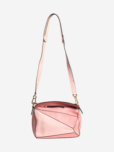 Loewe Pink small tricolour Puzzle bag