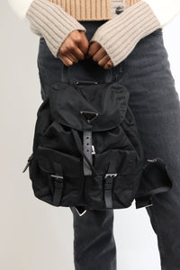 Prada Black Re-nylon backpack