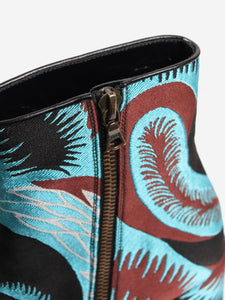 Dries Van Noten Multicolour jacquard ankle boots - size EU 38.5